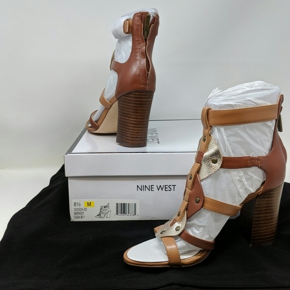 Nine West Braddy Caged Block Heel Sandal - Picture 2 of 8